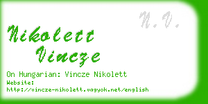 nikolett vincze business card